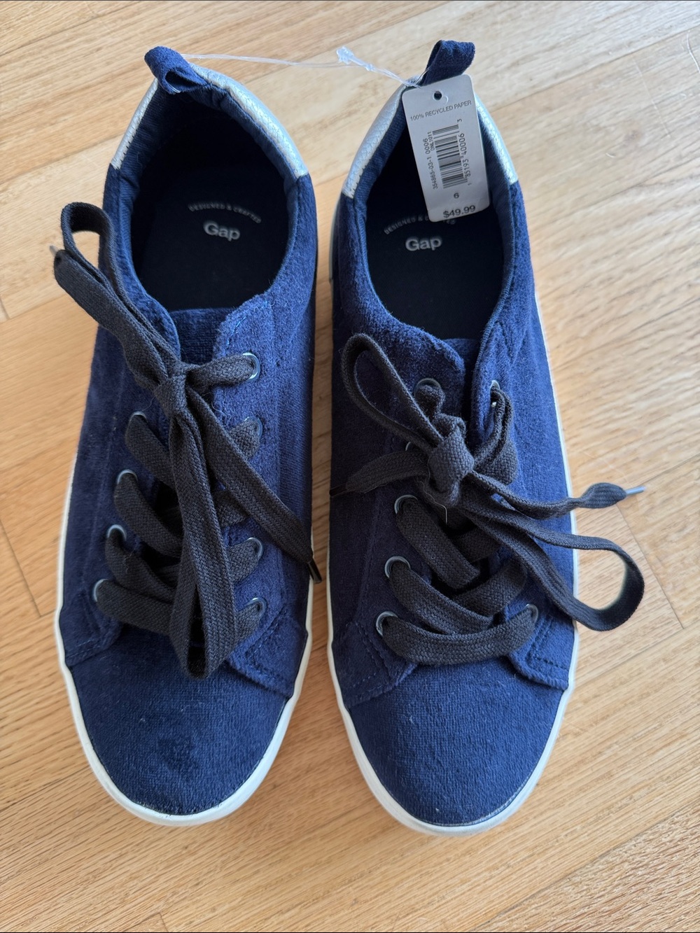GAP Navy Sneakers with Black Laces. Brand new with tags